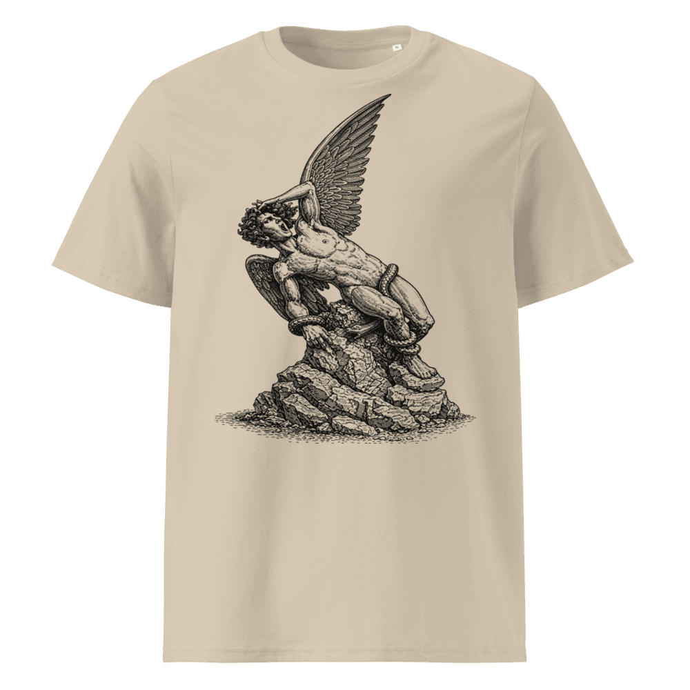 Ángel caído — Mármol, camiseta de edición limitada